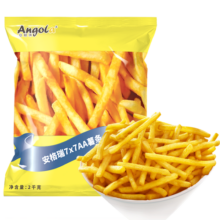 安格瑞（Angola）冷冻1/4超长细薯条2kg/袋 儿童薯制品 油炸小食