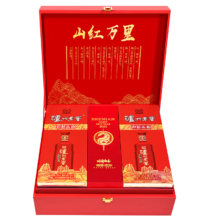 京东百亿补贴、plus会员:泸州老窖 红酝头曲 山红万里 浓香型白酒52度 500ml*2瓶 蛇年礼盒年货送礼