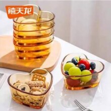 Citylong 禧天龙 耐热高硼硅爱心玻璃碗 280ml*6个套装
