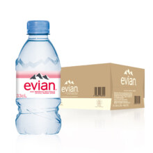 限19号、京东秒杀：evian 依云 天然矿泉水 法国原装进口 330ml*24瓶 整箱装