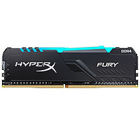 金士顿 Fury系列 DDR4 3200MHz RGB 黑色 台式机内存 灯条 16GB HX432C16FB3A/16-SP