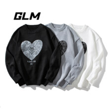 GLM 森马集团 圆领美式卡通印花保暖休闲毛衣