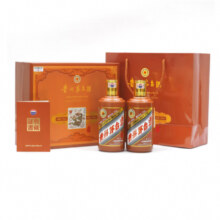 茅台 甲辰龙年 生肖纪念 53度 酱香型白酒 375ml*2瓶 礼盒装