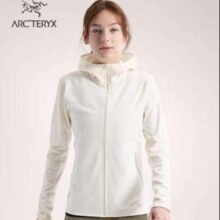 38节、预售：ARC'TERYX 始祖鸟 KYANITE LT HOODY 舒适女子抓绒衫 ARCTIC SILK 极地白