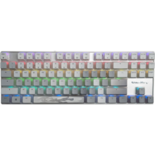 CHERRY樱桃MX8.2 Xaga曜石 机械键盘 无线三模耿鬼键盘 87键蓝牙游戏电竞RGB客制化定制灯效 PBT键帽礼物 XAGA曜石 白色-银轴