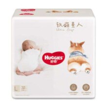 Huggies好奇 软萌星人柯基裤婴儿纸尿裤 L32片*4件