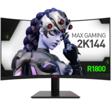 HKC 27英寸2K高清180Hz专业电竞1500R曲面屏HVA快速液晶适用PS5游戏吃鸡网咖电脑显示器 猎鹰SG27QC