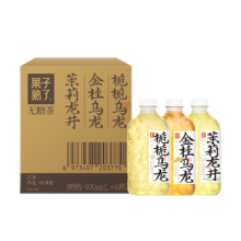 plus会员：果子熟了 无糖茶 混合口味（金桂+栀栀+茉莉）970mL*6瓶*3件