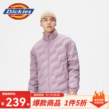 Dickies 压纹羽绒服 男女时尚百搭保暖外套上衣10916 藕紫色 L 充绒量:180g