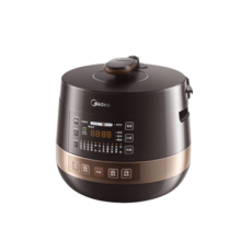 美的（Midea）电压力锅家用2.5L迷你多功能电高压锅1-2人70kPa高压快煮电饭锅24小时预约智能感温国家补贴 黑色 2.5L 【1-2人】