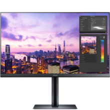 三星（SAMSUNG） 27英寸 2K IPS技术屏 可升降 垂直竖屏 可壁挂 游戏设计电脑显示器 S27B612