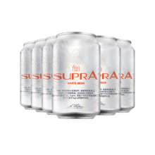 25日20点开始、限600件：珠江啤酒11°P 比利时风味白啤 精酿啤酒 330mL 6罐