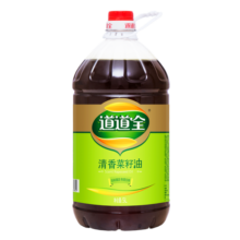 道道全菜籽油 食用油 清香菜籽油 物理压榨非转基因 5L*1桶