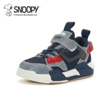 SNOOPY史努比童鞋儿童防滑运动鞋春秋款男童减震篮球鞋中大童时尚休闲鞋 深蓝 37 码内长约220mm