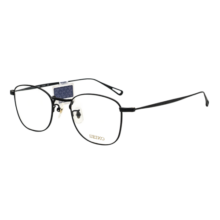 精工(SEIKO)眼镜框男女休闲商务全框钛材远近视眼镜架H03097 193 49mm哑黑色