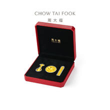 周大福 CHOW TAI FOOK EOR761 金碗筷勺足金摆件 1.2g