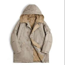 20点开始：马登工装 美式复古N3B飞行员夹克棉服 卡其