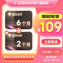 迅雷 超级会员8月卡 迅雷SVIP月迅雷超级会员8个月 填手机号直充官方充值秒到账