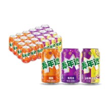 88会员、限地区：百事可乐 混合装汽水(橙味12+百香果菠萝味6+葡萄味6) 330ml×24罐