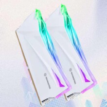 影驰 DDR5星曜系列ARGB马甲内存条高端电脑游戏超频内存条 白 6400 16G*2