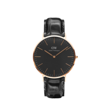 丹尼尔惠灵顿（DanielWellington）DW手表男表40mm表盘皮表带超薄男士石英腕表生日礼物DW00100129