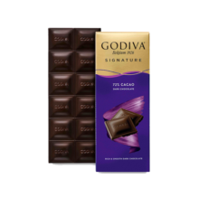歌帝梵（GODIVA）72%黑巧克力砖块原装进口休闲零食下午茶节日礼物生日伴手礼90g