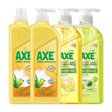 斧头 牌（AXE）经典柠檬芦荟护肤+油柑白茶+玻尿酸洗洁精4.36kg 4瓶套装
