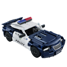 ONEBOT国潮积木拼装积木玩具男孩女孩玩具14+生日礼物智能 积木警车