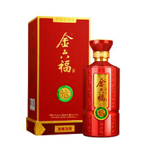 金六福 兼香型白酒 五粮酿造 优级粮食酒 50.8度 500mL 6瓶 （金尊玉福）