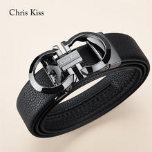 Chris Kiss 皮带男真皮自动扣
