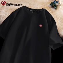 查尔斯桃心 CHARLES JANG'S HAPPY HEART 短袖t恤女黑色 G桃心_K S