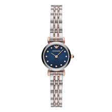安普里奥·阿玛尼（Emporio Armani）手表女 满天星时尚钢带小表盘情人节礼物生日礼物送女友AR11222