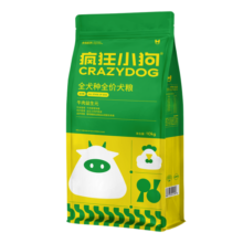 疯狂小狗 狗粮牛肉益生元10kg 金毛柯基中大小型幼犬成犬宠物通用粮20斤