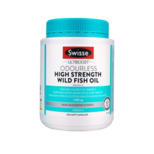 Swisse斯维诗深海鱼油软胶囊通血管 降血脂omega-3中老年守护心眼脑epa送父母长辈 【守护健康】无腥野生深海鱼油1000mg400粒