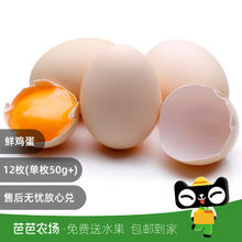 谷物鲜鸡蛋12枚单枚50g+