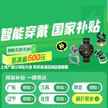 促销活动：京东 智能手表国家补贴 至高立减500元