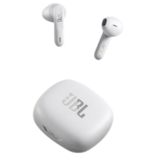 JBL WAVE FLEX 真无线蓝牙耳机半入耳式麦克风通话降噪运动音乐耳机苹果耳麦 WFLEX珍珠白 环境感知 支持APP