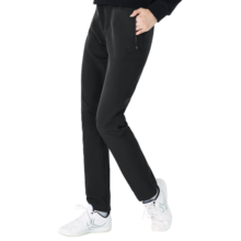 探拓（TECTOP）冲锋裤女加绒保暖防风软壳裤登山徒步裤  女款黑色 XL