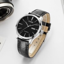 20点：CITIZEN 西铁城 手表男 自动机械日显表盘皮带 NH8350-08E