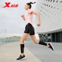特步（XTEP）女鞋跑步鞋秋冬季网面运动鞋减震防滑慢透气跑鞋耐磨旅游厚底鞋子 黑粉红-网面0073 35