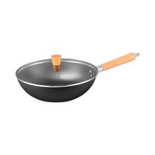 京东京造 CF32A2 炒锅(32cm、不粘、无涂层、铁、带盖)