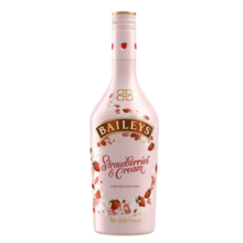 百利（Baileys）甜酒奶油草莓味 力娇酒配制酒利口酒 奶酒 洋酒 700ml 新年送礼