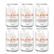 会员U先:珠江啤酒 11°P雪堡精酿白啤330mL*6罐