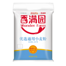 plus会员:香满园 面粉 中筋粉 优选通用小麦粉 10斤 包子饺子馒头饼手擀面