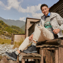 斯凯奇（Skechers）男靴运动高帮休闲靴加绒保暖棉鞋工装马丁靴雪地靴66199 黑色/BLK 42.5