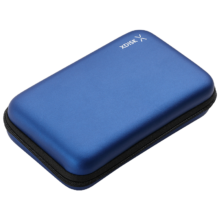 38节、plus：小盘 XDISK 2.5英寸移动硬盘包V3防摔抗压 硬壳保护套 便携式数码包 经典蓝