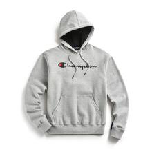 Champion 美国冠军连帽男女款潮牌经典侧袖印花加绒帽衫秋冬外套