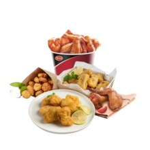 泰森脆皮炸鸡空气炸锅半成品黑胡椒鲜嫩鸡块出神卤辣鸡骨架套餐