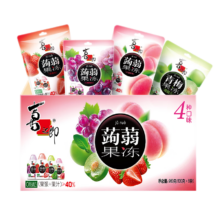 喜之郎蒟蒻果冻40%果汁20克x48包960克 休闲儿童38女生女神节零食大礼包