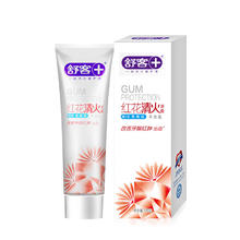 京东PLUS：舒客 红花清火牙膏 120g 薄荷香型